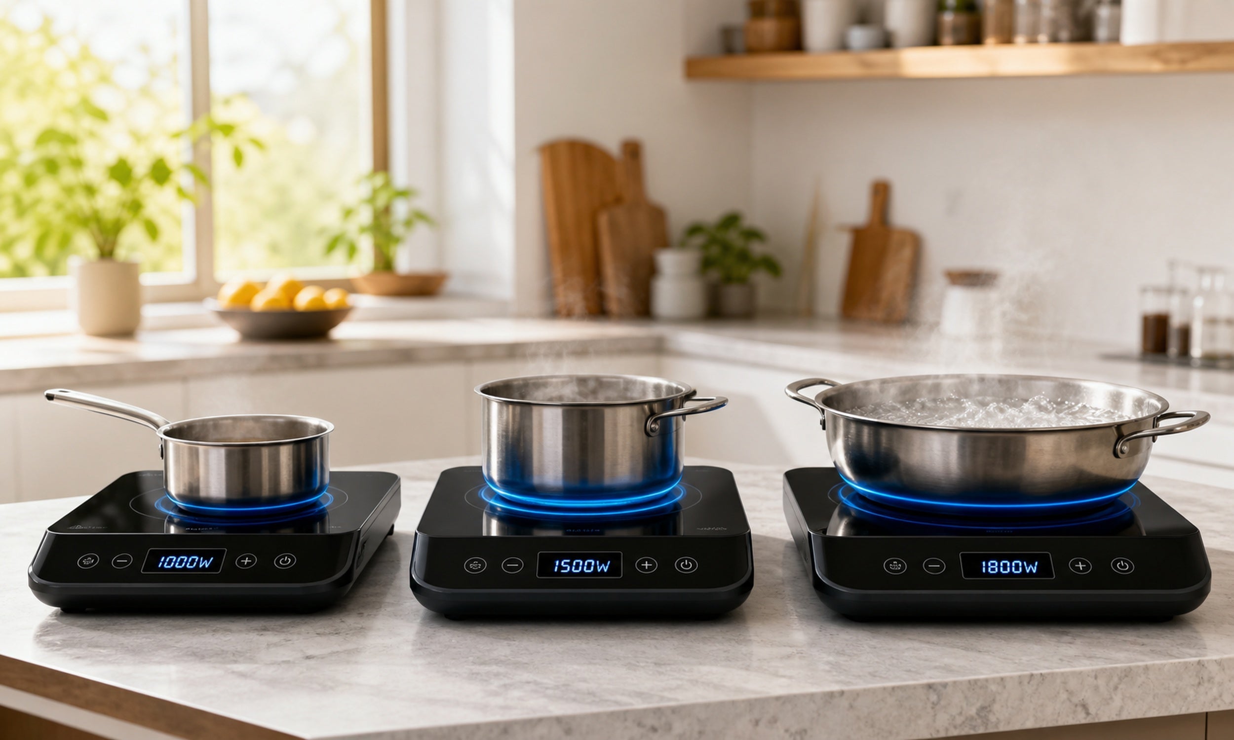 Induction Cooktop Wattage Guide: 1000W vs 1500W vs 1800W