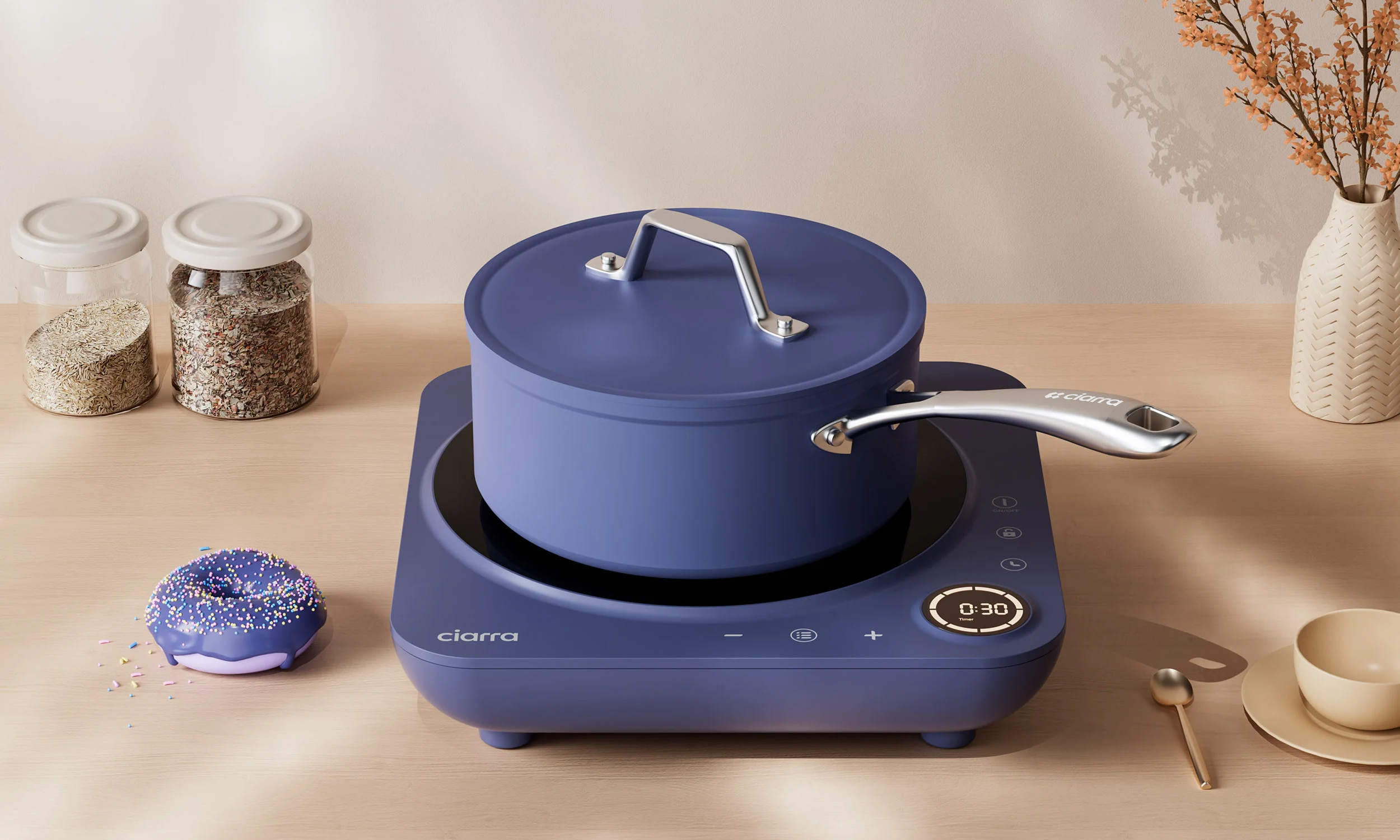 low wattage induction cooktop