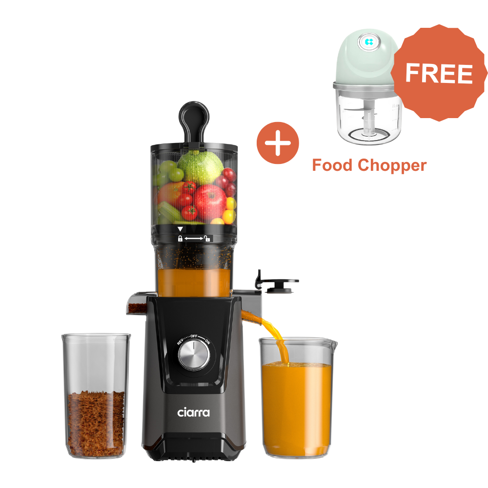Gadgets High Yield Slow Juicer, 200W Cold Press Juicer Machine with 4.3" Large Feed Chute for Whole Fruits & Vegetables