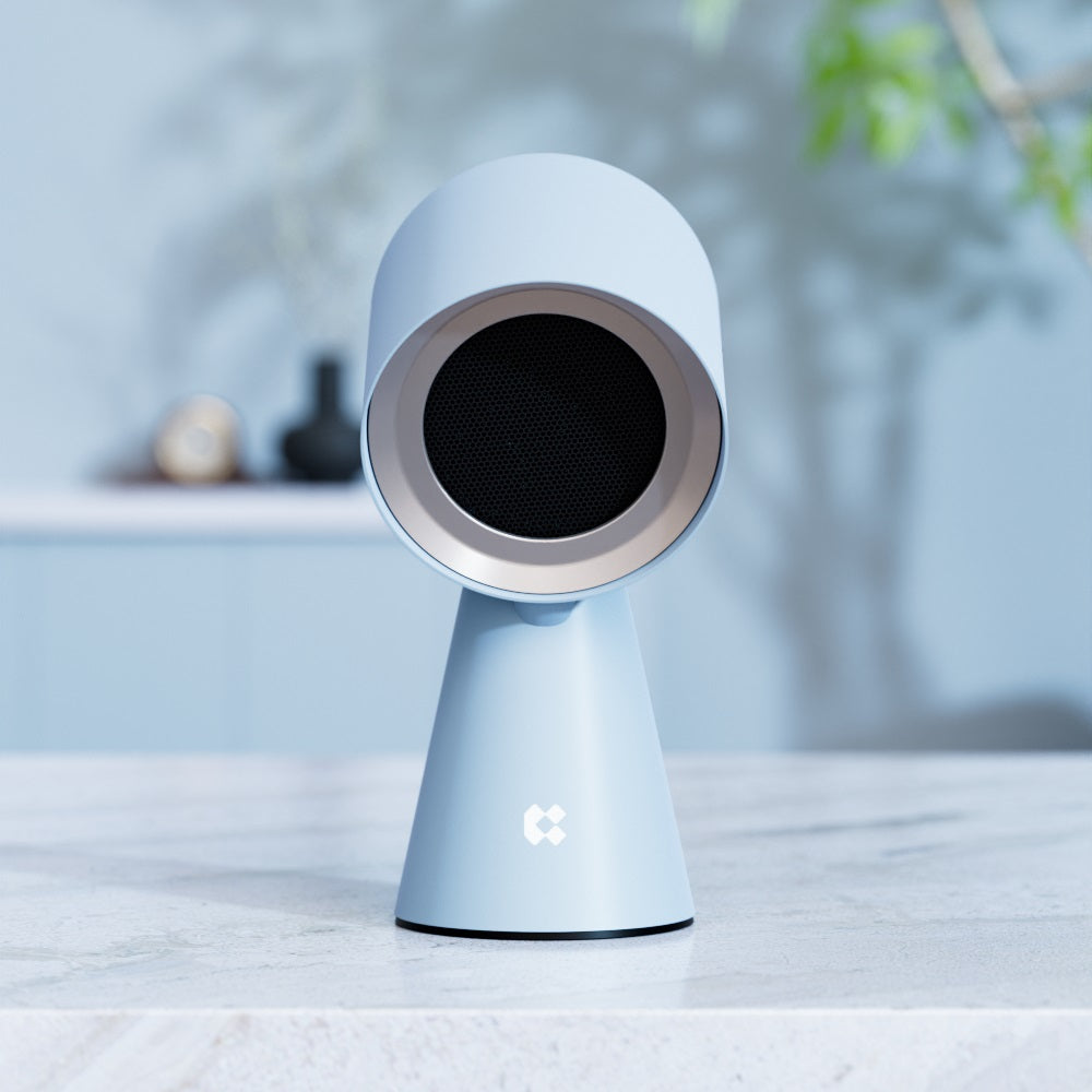 Gadgets Portable kitchen Air Cleaner, Portable Range Hood with Triple Filtration and 2-Speed Exhaust Fan - Baby Blue