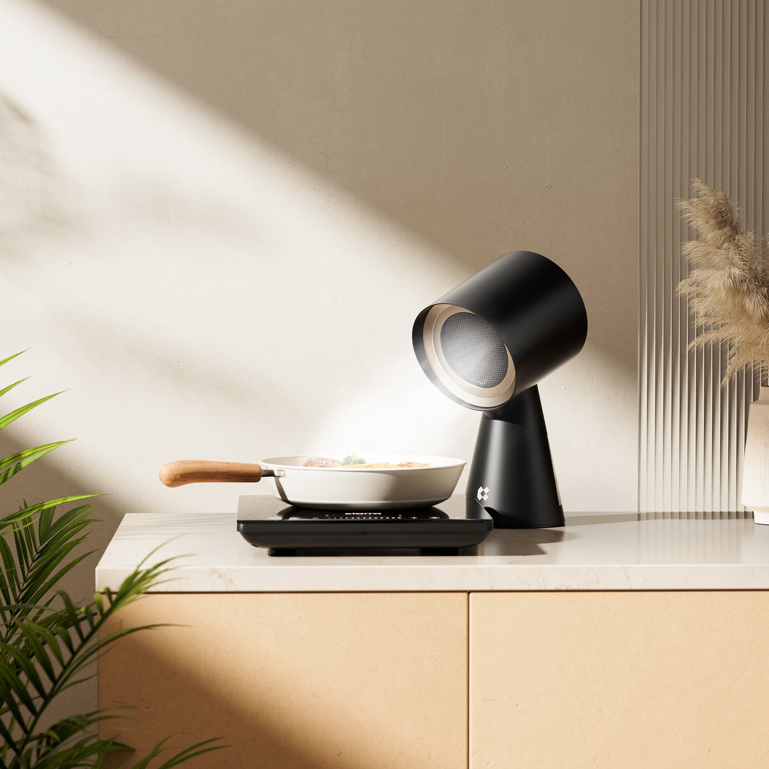 Gadgets Cuisine Cook & Go Trio : Plaque de cuisson à induction Donut, HOTTE À EMPORTER et Poêle à frire