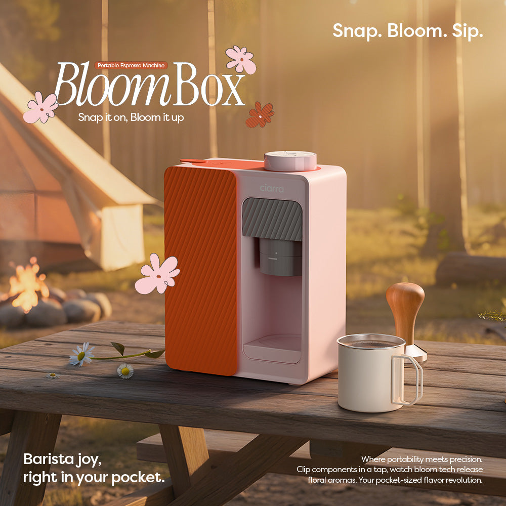 Gadgets Portable Cafetière Expresso 15 Bars avec Contrôle Intelligent de la Température (85°C / 92°C / 95°C), Double Option d'Alimentation & Design Facile à Nettoyer pour la Maison, le Bureau, le Voyage & le Camping