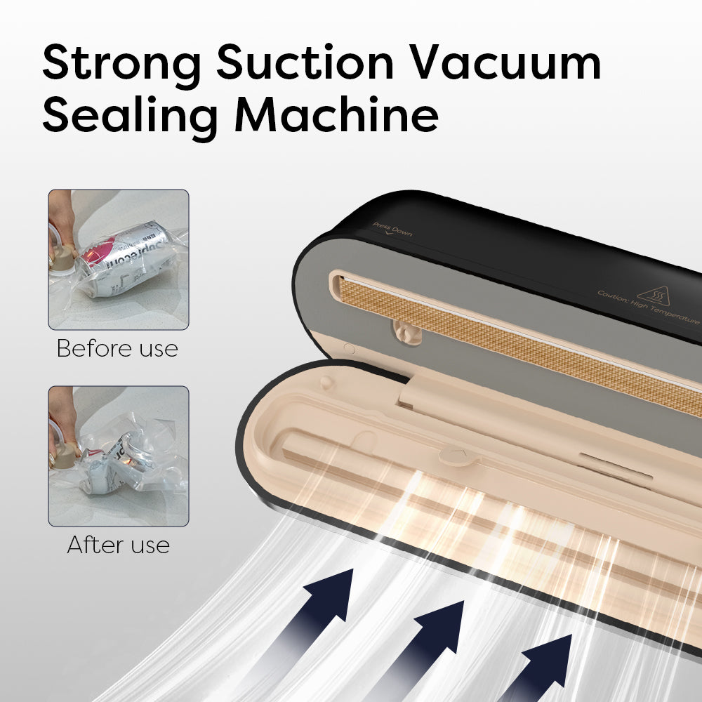 Gadgets Portable Wireless Vacuum Sealer Machine, Compact & Powerful Food Sealer with Vacuum & Seal mode, Sealing mode, External Vacuum Mode, Includes 5 Pcs of Vacuum Sealer Bags