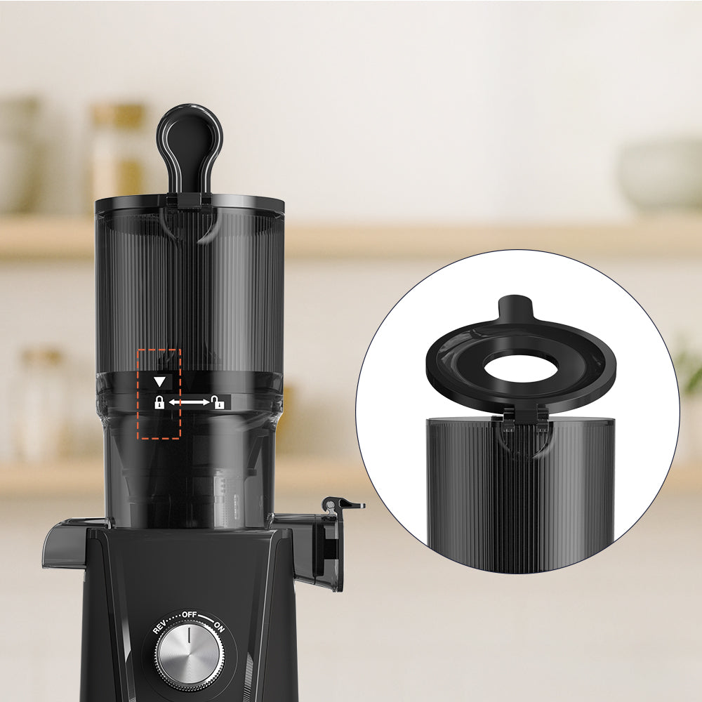 Gadgets High Yield Slow Juicer, 200W Cold Press Juicer Machine with 4.3" Large Feed Chute for Whole Fruits & Vegetables