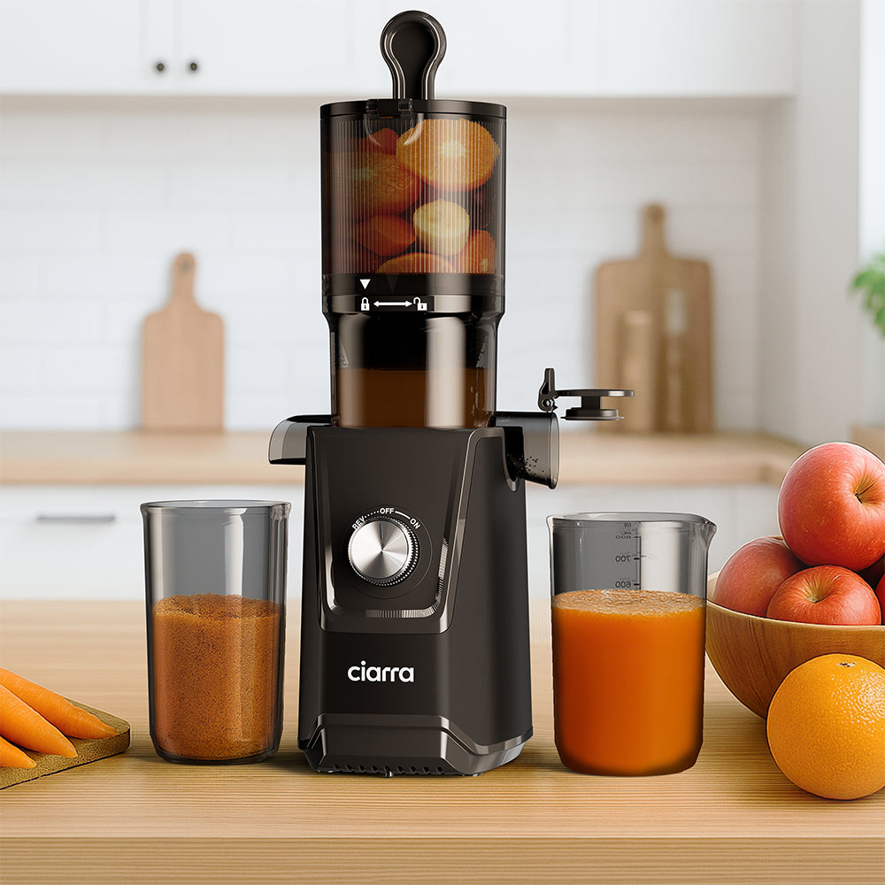Gadgets High Yield Slow Juicer, 200W Cold Press Juicer Machine with 4.3" Large Feed Chute for Whole Fruits & Vegetables