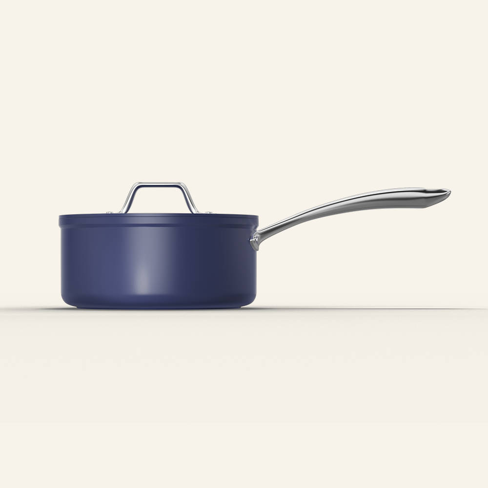 Gadgets Ceramic Nonstick Non-Toxic Sauce Pan, PTFE & PFOA Free Cookware - Midnight Dream