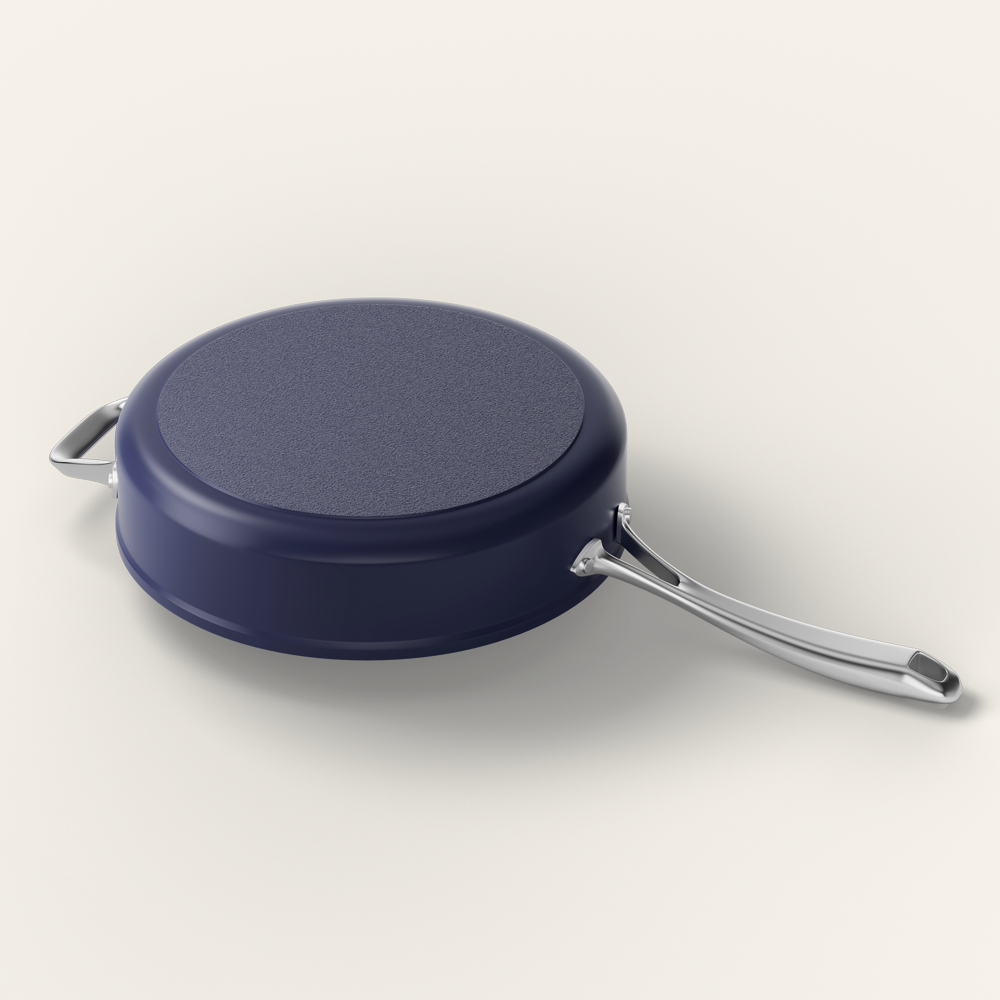 Gadgets Ceramic Nonstick Non-Toxic 4.4 QT Sauté Pan, Kitchen Cooking Pan - Midnight Dream