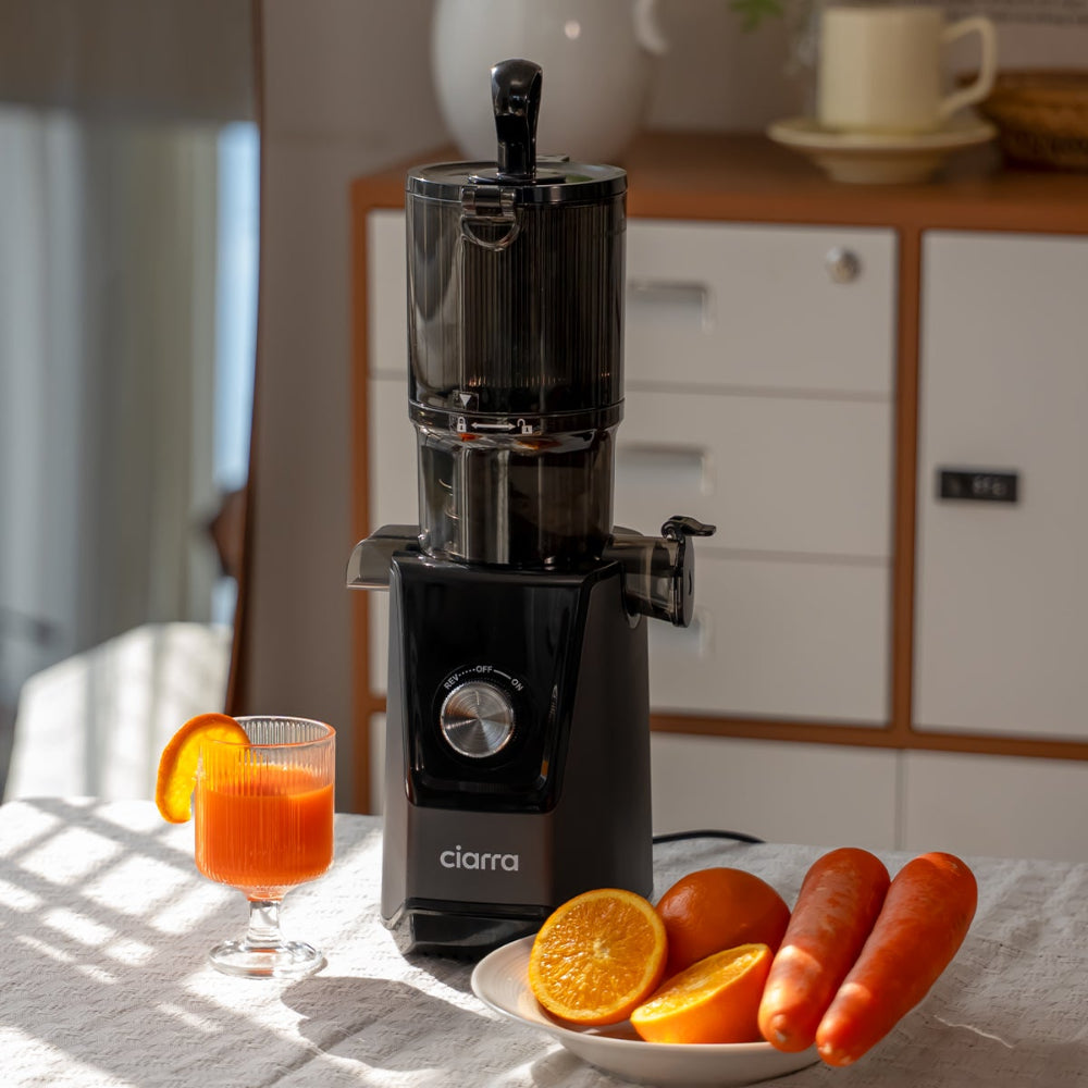 Gadgets High Yield Slow Juicer, 200W Cold Press Juicer Machine with 4.3" Large Feed Chute for Whole Fruits & Vegetables