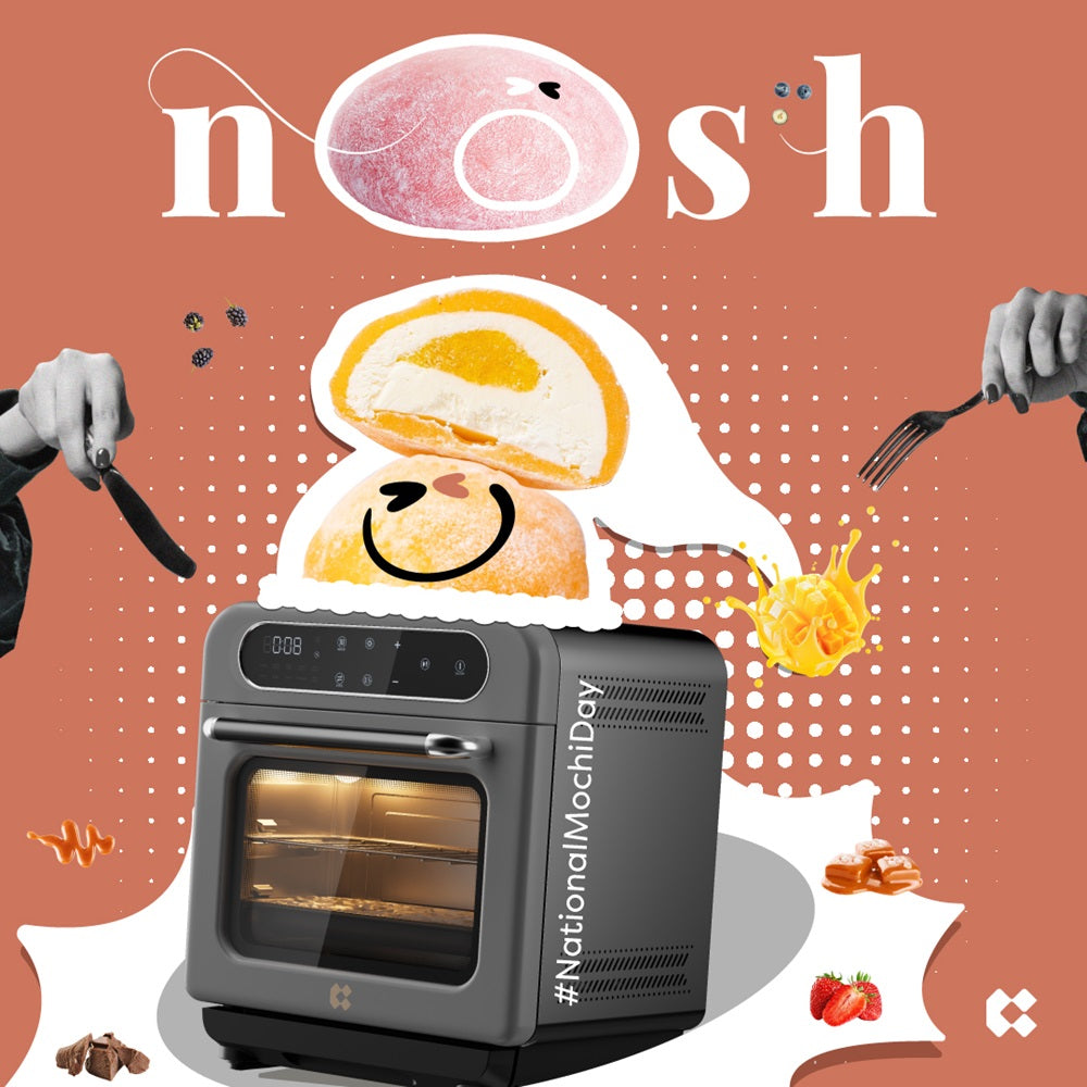Gadgets Multifunctional Steam Air Fryer 1100W Countertop Oven, 8-In-1 Steam Oven - Ashy Cloud