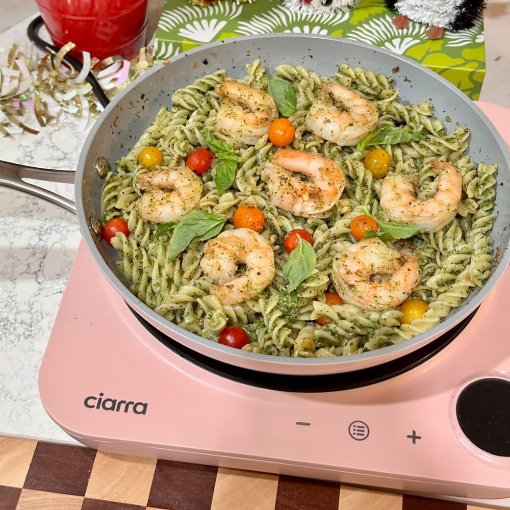Gadgets Donut Pink Appliances Portable Induction Cooktop, Single Electric Induction Burner with 4-Hour Timer - Sakura Candy