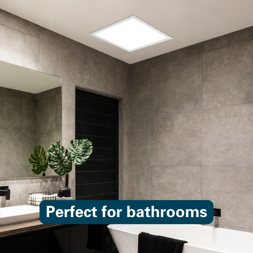 Gadgets Energy Star Certified Bathroom Exhaust Fan with Light, 2.0 Sone Quiet Bathroom Fan for Ventilation - 100 CFM
