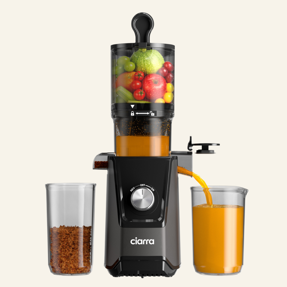 Gadgets High Yield Slow Juicer, 200W Cold Press Juicer Machine with 4.3" Large Feed Chute for Whole Fruits & Vegetables