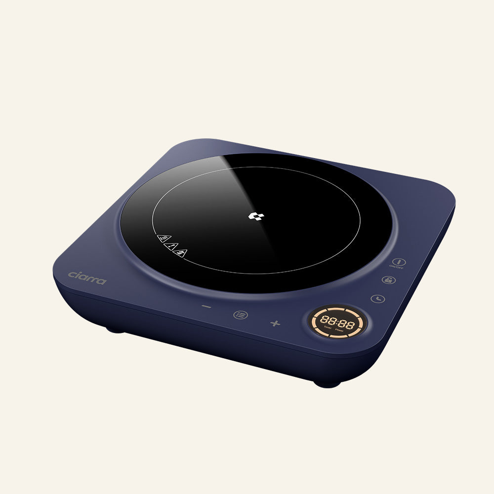 Gadgets Donut Portable Induction Cooktop, Single Electric Induction Burner with 4-Hour Timer - Midnight Dream