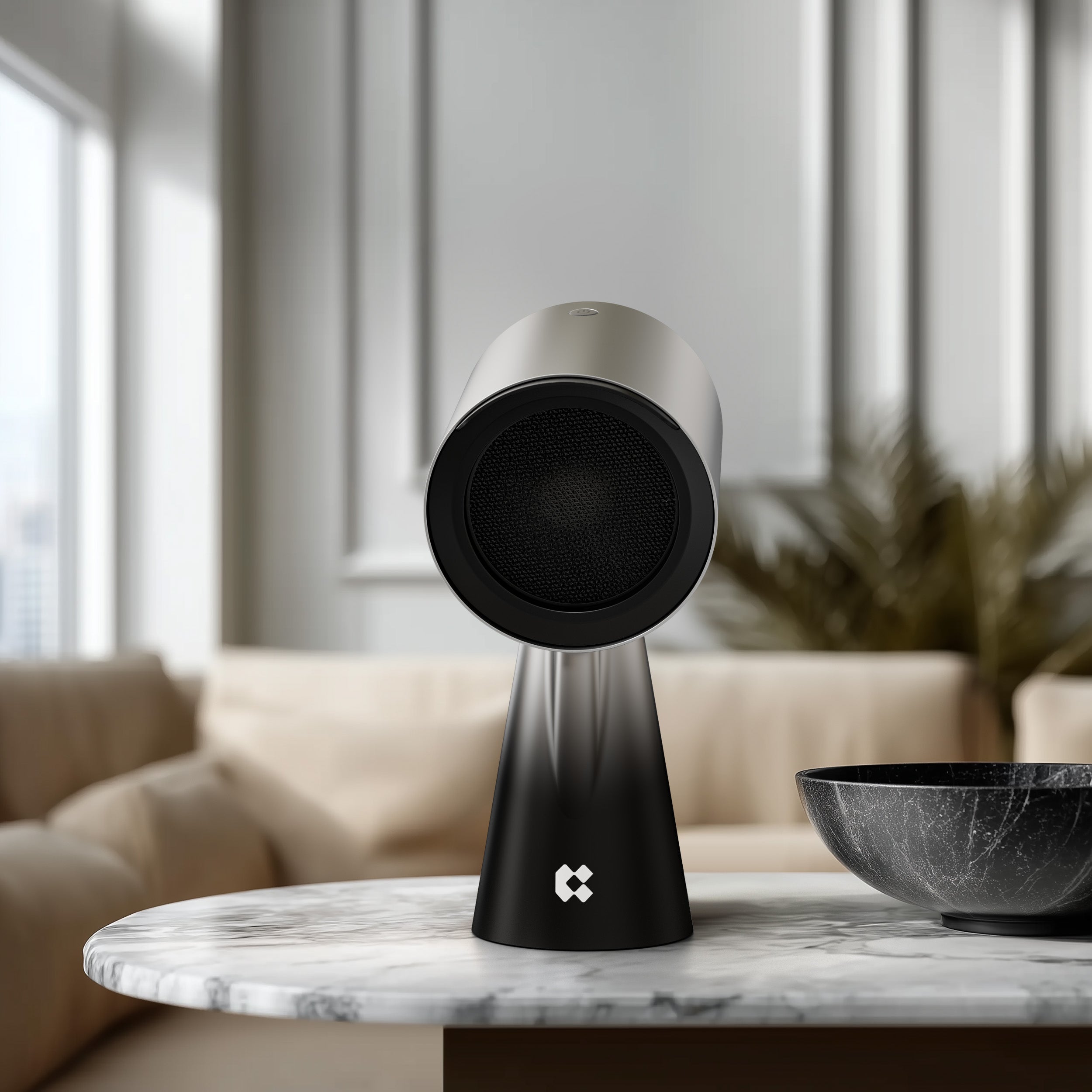 Gadgets HOOD TO GO Tragbare Dunstabzugshaube mit Luftreiniger für die Küche – Shadow Noir