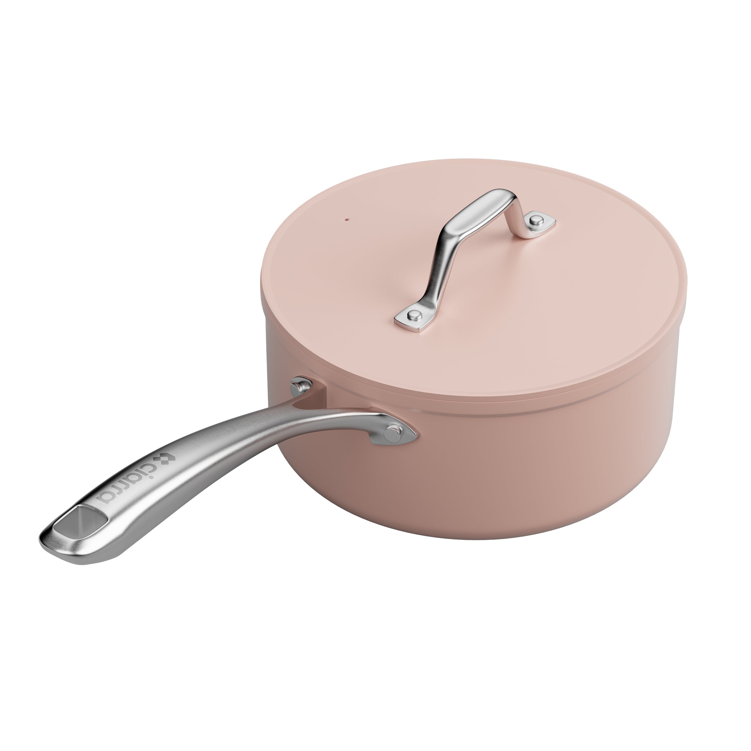 Gadgets Ceramic Nonstick Non-Toxic Mini Duo Cookware Set, Pans Set with Frying Pan and Sauce Pan for Healthy Cooking - Sakura Candy