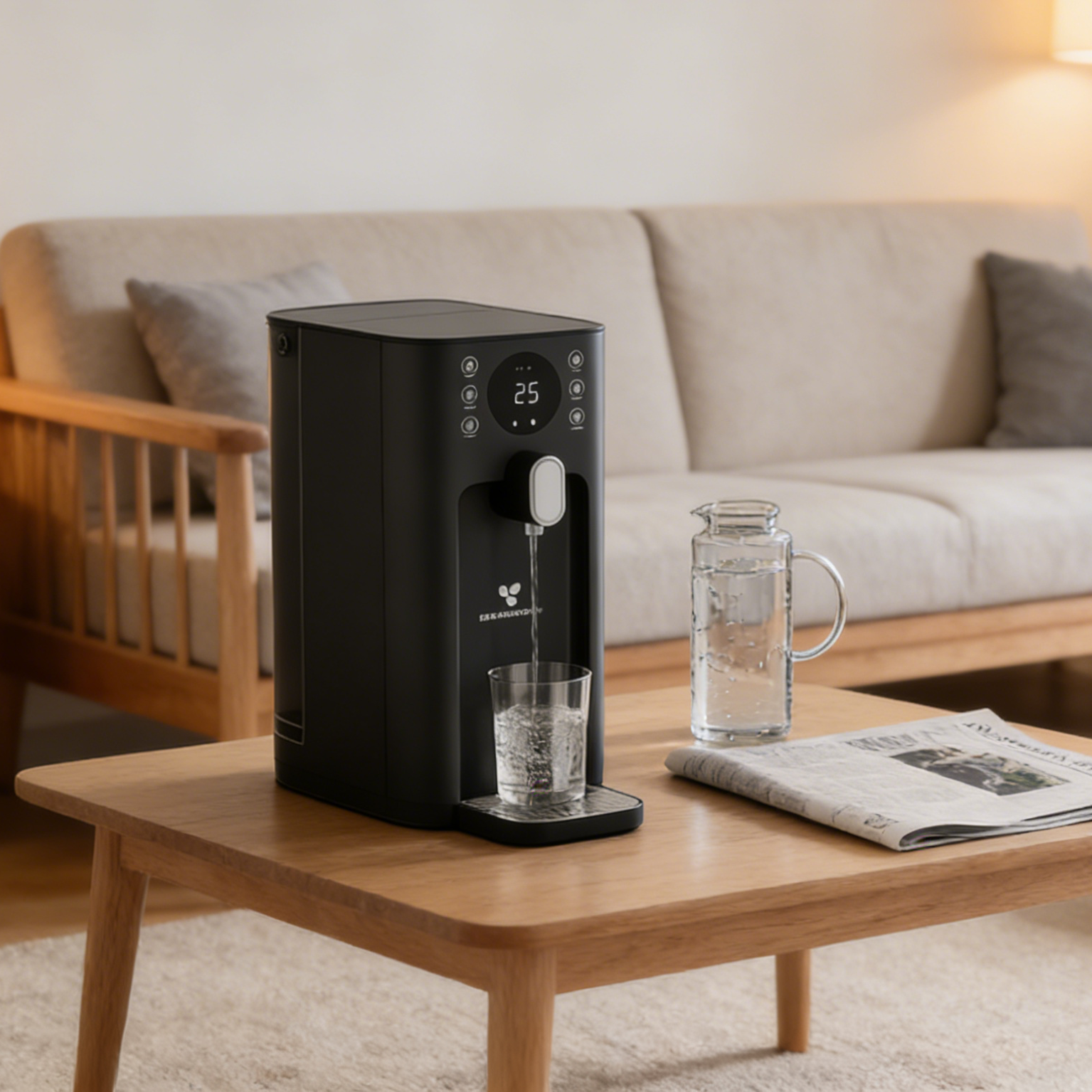 Ciarra x Susgreenable 5-in-1 RO Hot Water Dispenser with Smart LCD Display – Countertop Osmosis System, 3s Instant Heating, 4 Temperature Settings, 4.2L Tank & Eco-Friendly 2:1 Pure-to-Drain Efficiency