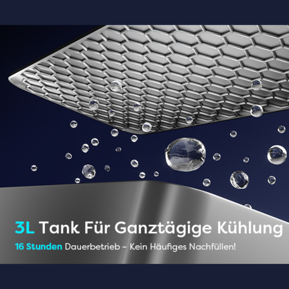 Gadgets Mini 3-in-1 mobiles Klimagerät ohne Abluftschlauch für Auto und Camping mit Kühl-, Entfeuchtungs- und Ventilatormodus, Fernbedienung, einfache Installation, umweltfreundlich und energiesparend