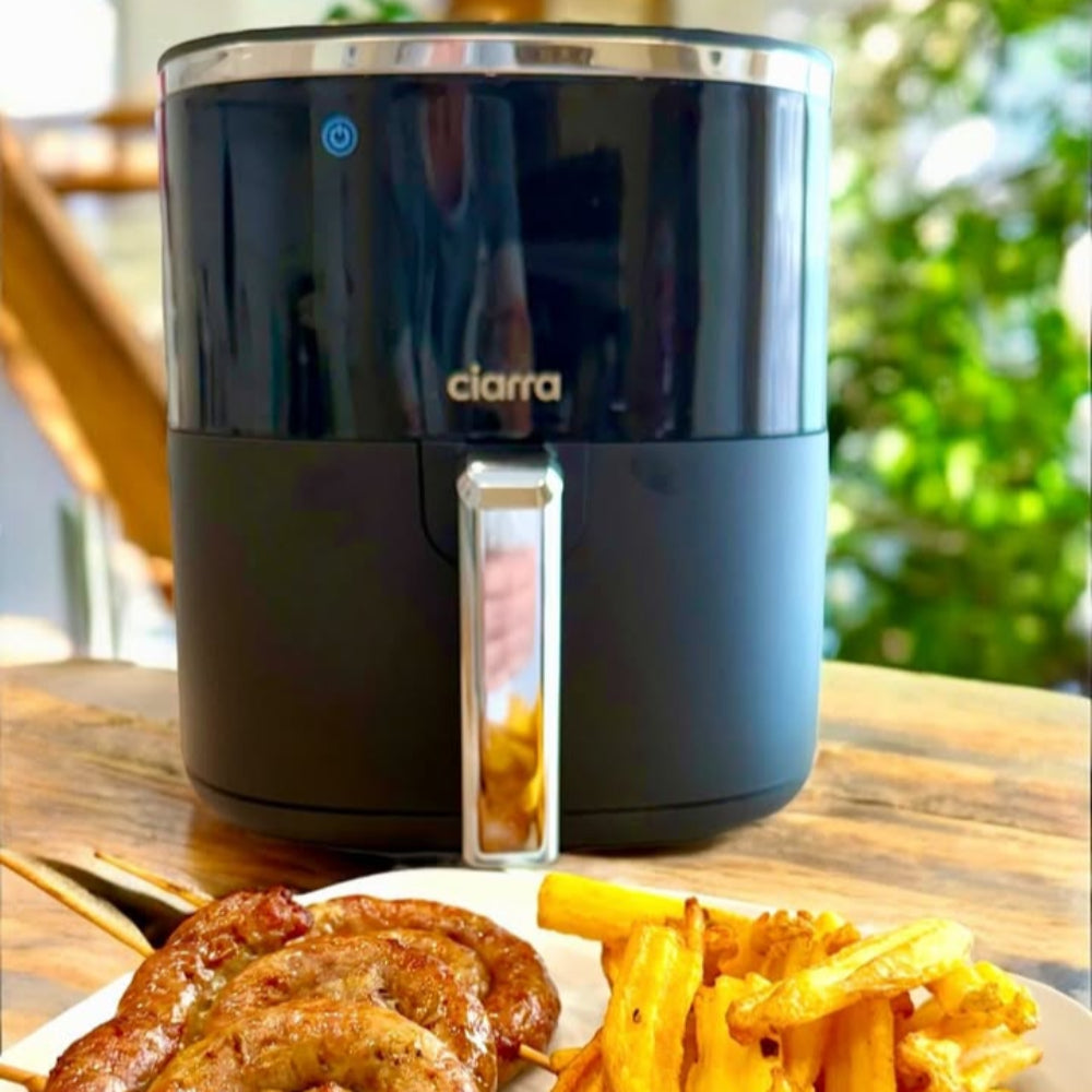 Gadgets 8-in-1 Air Fryer, 5.3 Qt Air Fryer with Nonstick and Dishwasher Safe Basket Low Fat Cooking, for Healthy & Crispy Fried Food