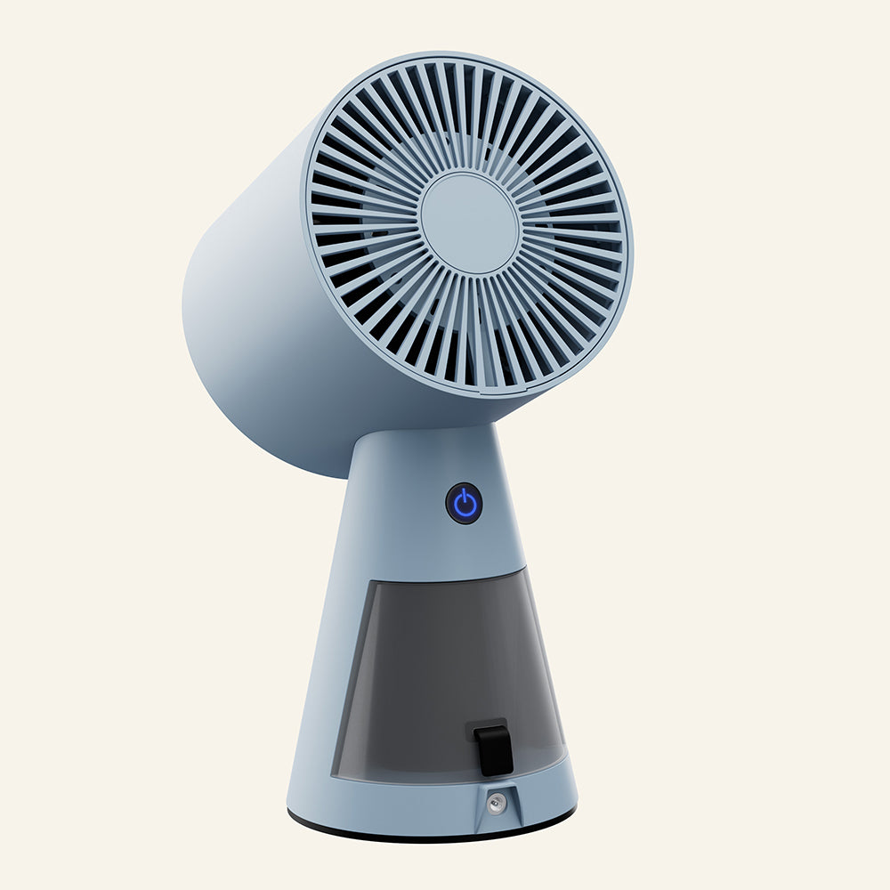 Gadgets Portable kitchen Air Cleaner, Portable Range Hood with Triple Filtration and 2-Speed Exhaust Fan - Baby Blue