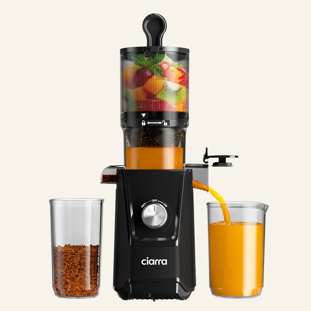 Gadgets High Yield Slow Juicer, 200W Cold Press Juicer Machine with 4.3" Large Feed Chute for Whole Fruits & Vegetables
