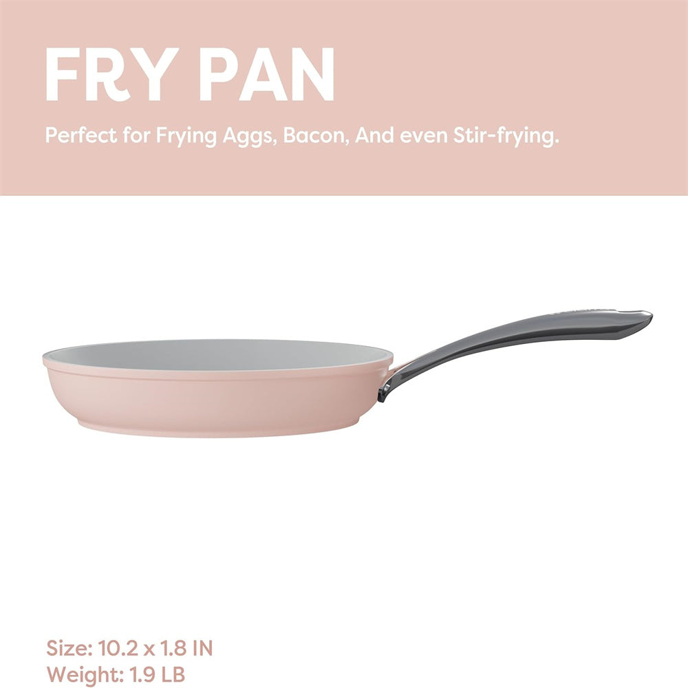 Gadgets Ceramic Nonstick Non-Toxic Frying Pan, Kitchen Induction cookware - Sakura Candy