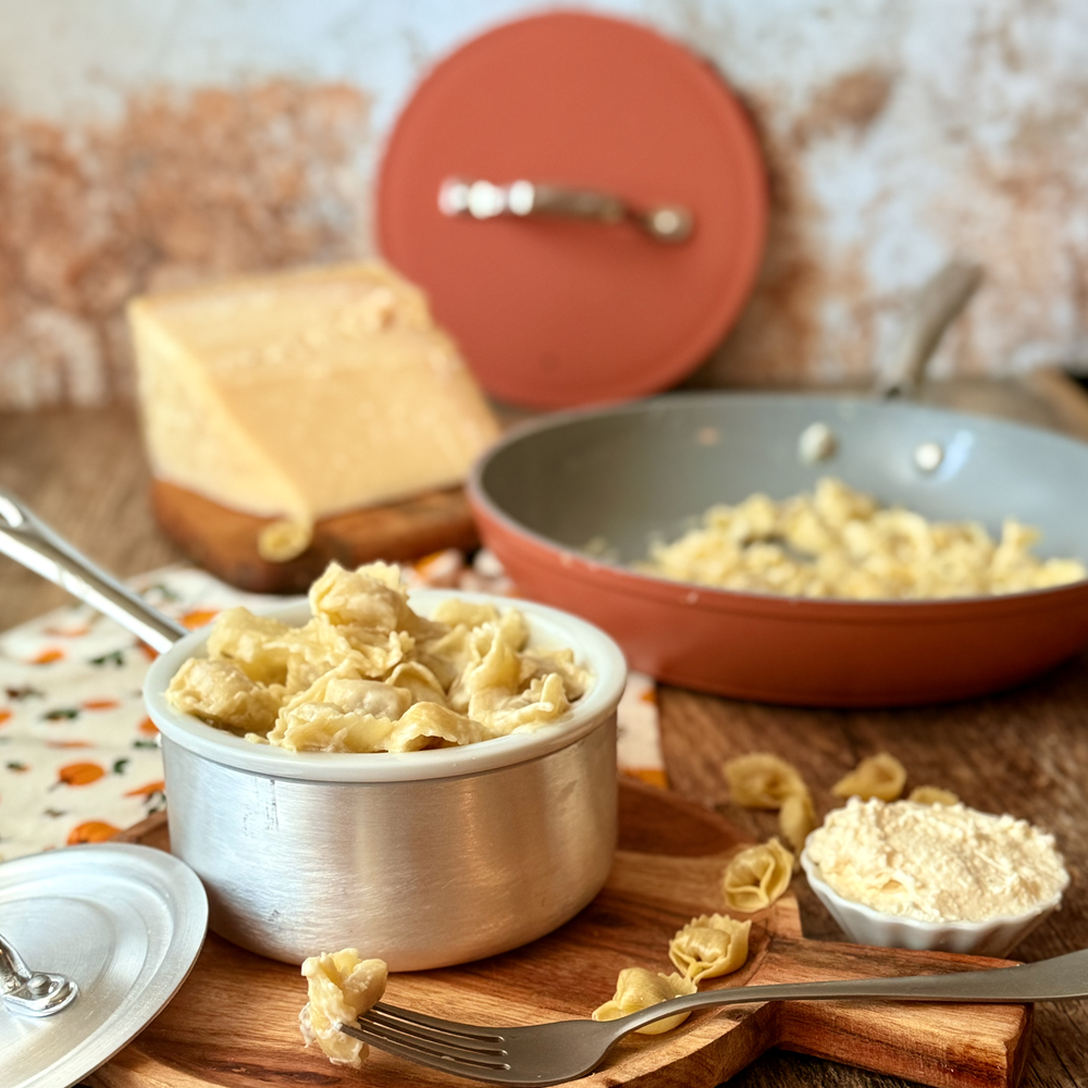 Gadgets Ceramic Nonstick Non-Toxic Mini Duo Cookware Set, Pans Set with Frying Pan and Sauce Pan for Healthy Cooking - Orangina