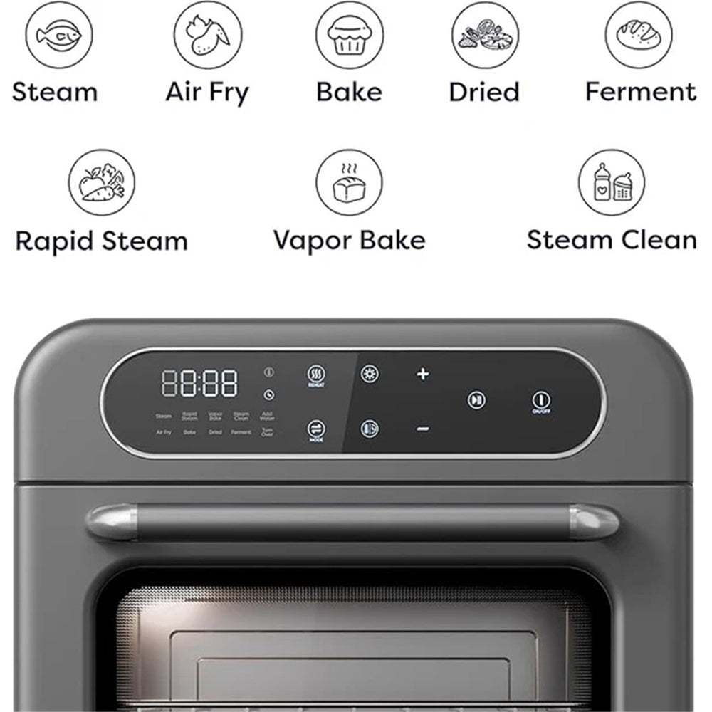 Gadgets Multifunctional Steam Air Fryer 1100W Countertop Oven, 8-In-1 Steam Oven - Ashy Cloud