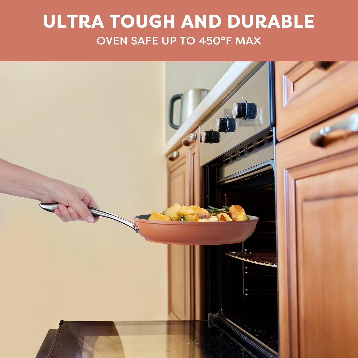 Gadgets Portable kitchen Air Cleaner, Portable Range Hood with Triple Filtration and 2-Speed Exhaust Fan - Orangina