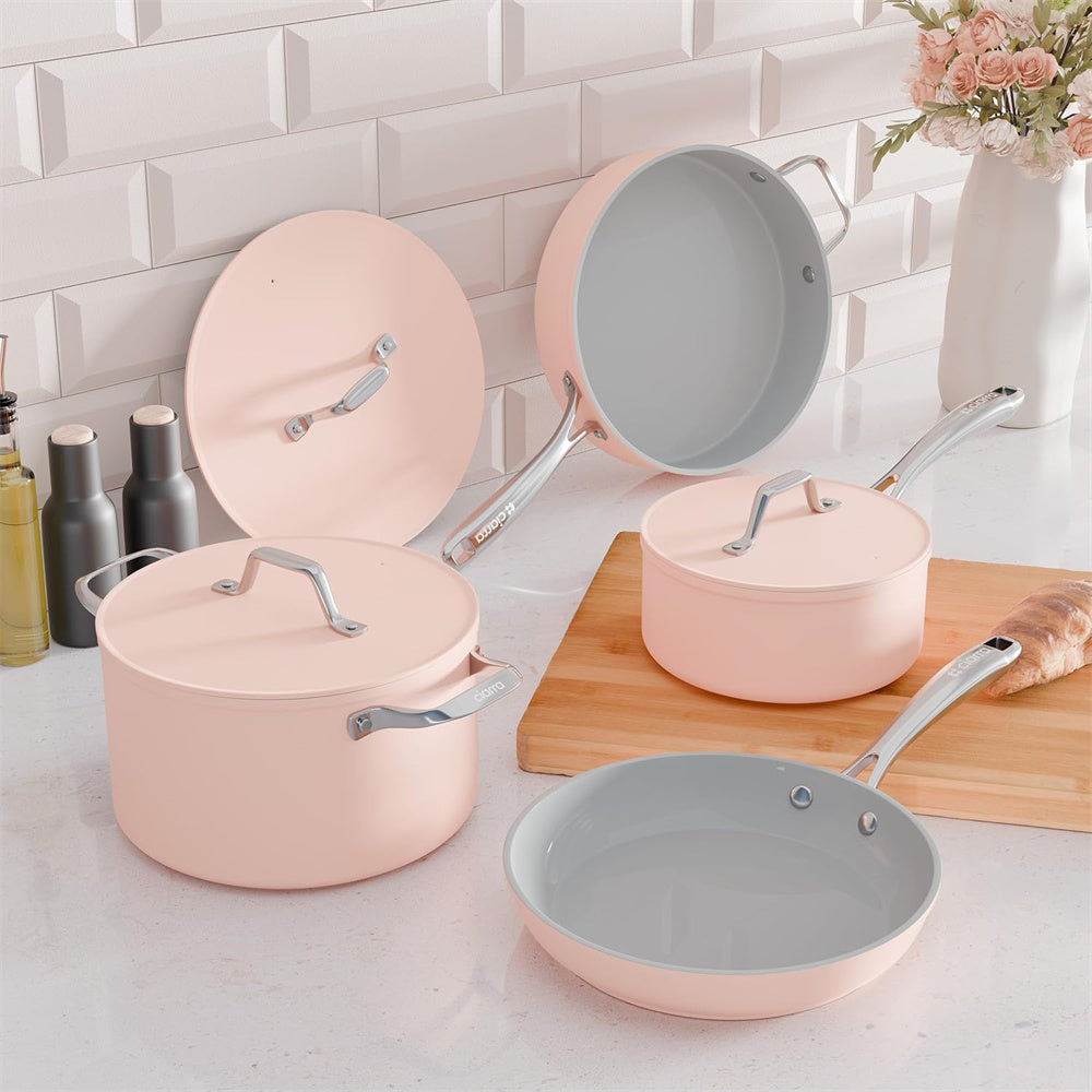 Gadgets Ceramic Nonstick Non-Toxic Frying Pan, Kitchen Induction cookware - Sakura Candy