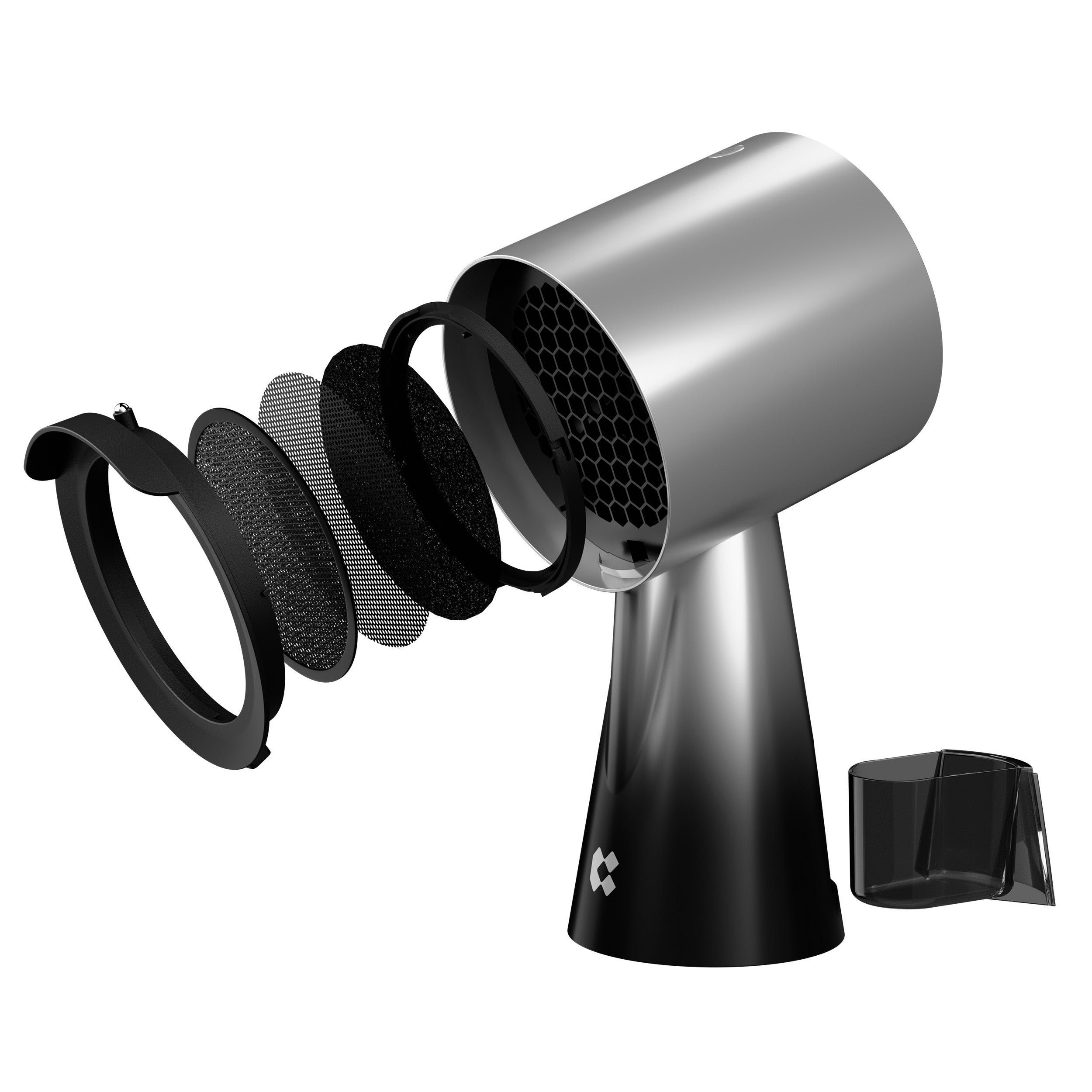 Gadgets HOOD TO GO Tragbare Dunstabzugshaube mit Luftreiniger für die Küche – Shadow Noir