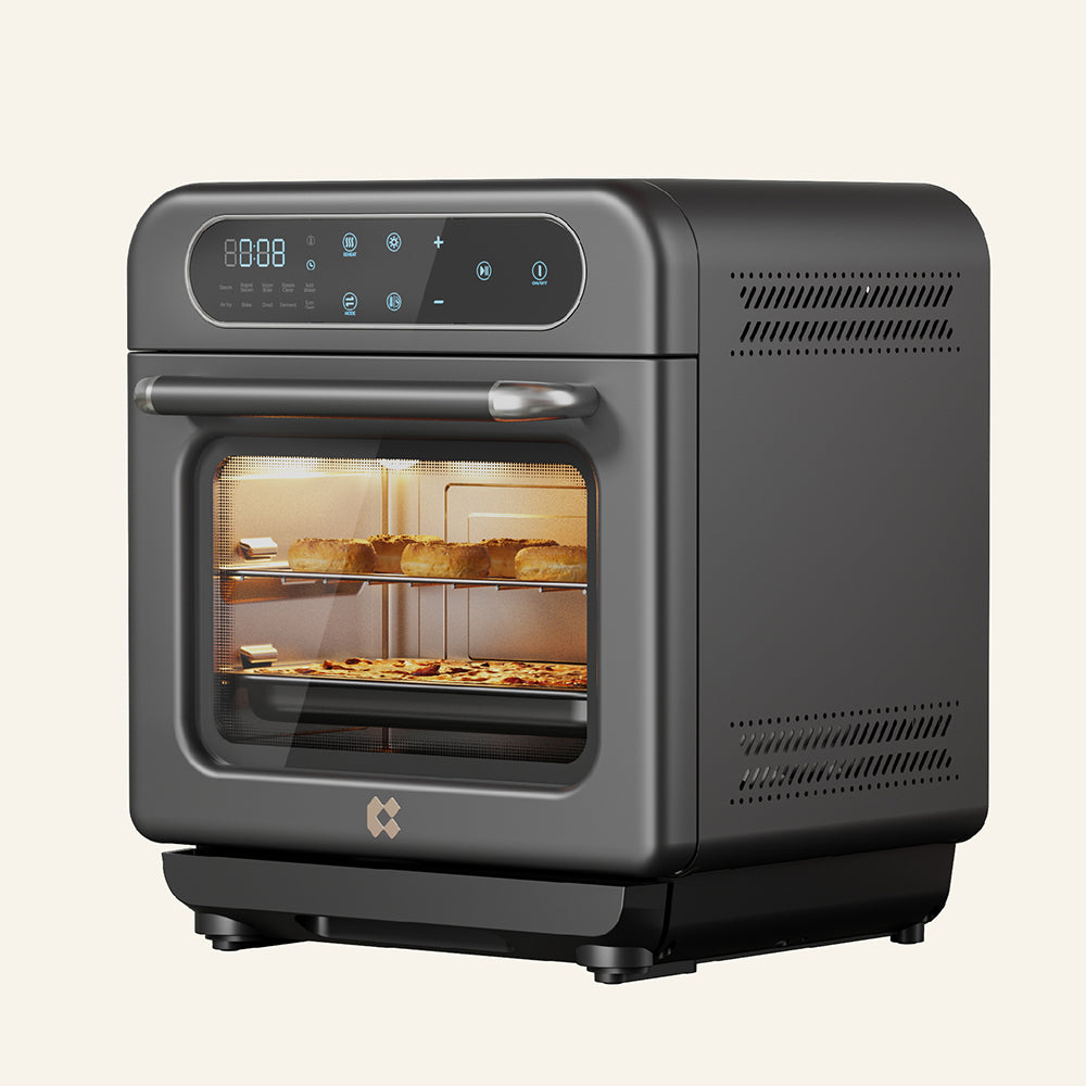 Gadgets Multifunctional Steam Air Fryer 1100W Countertop Oven, 8-In-1 Steam Oven - Ashy Cloud