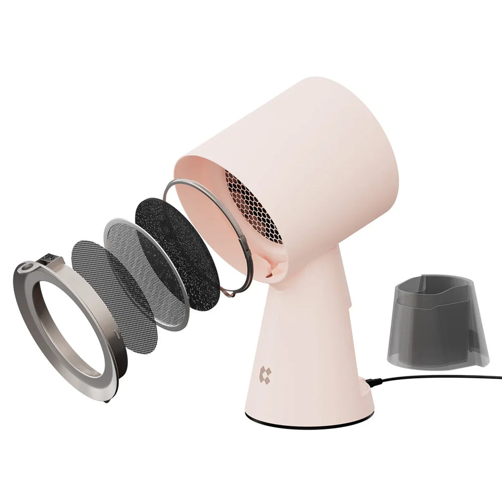 Gadgets เครื่องฟอกอากาศแบบพกพาสำหรับครัว ฮูดดูดควันแบบพกพาพร้อมระบบกรอง 3 ชั้นและพัดลมดูดอากาศ 2 ระดับ