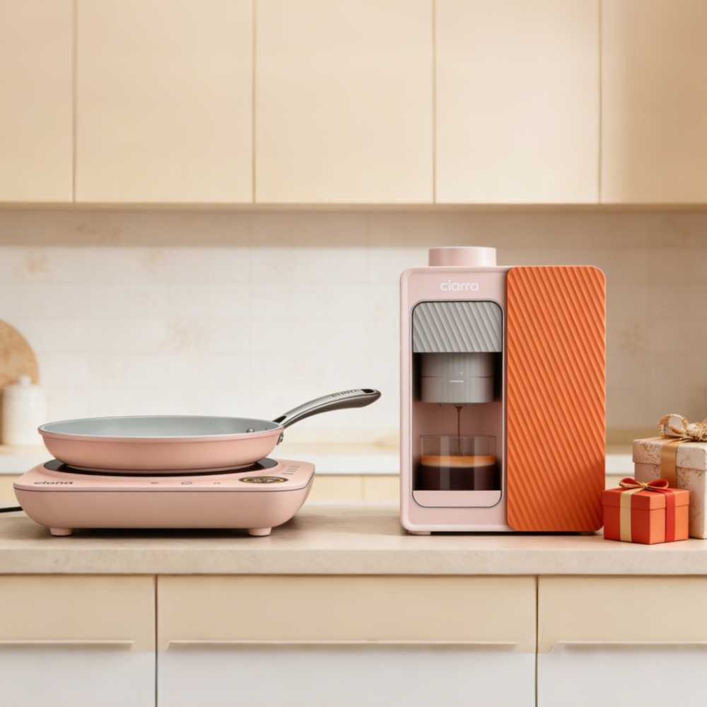 Gadgets Portable 15-Bar Espresso Coffee Machine with Smart Temperature Control (185°F/198°F/203°F), Dual Power Options, Easy-Clean Design for Home, Office, Travel & Camping