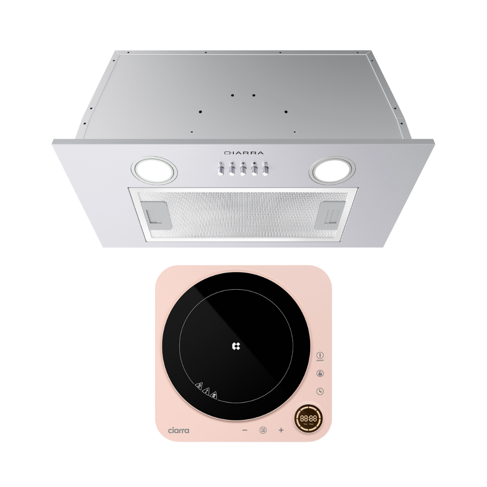 Gadgets 20 Inch Built-In Range Hood Insert, 650 CFM Ducted/Ductless Under Cabinet Vent Hood, Stainless Steel, 3-Speed Exhaust Fan, Push Button Control, LED Lighting - Silver