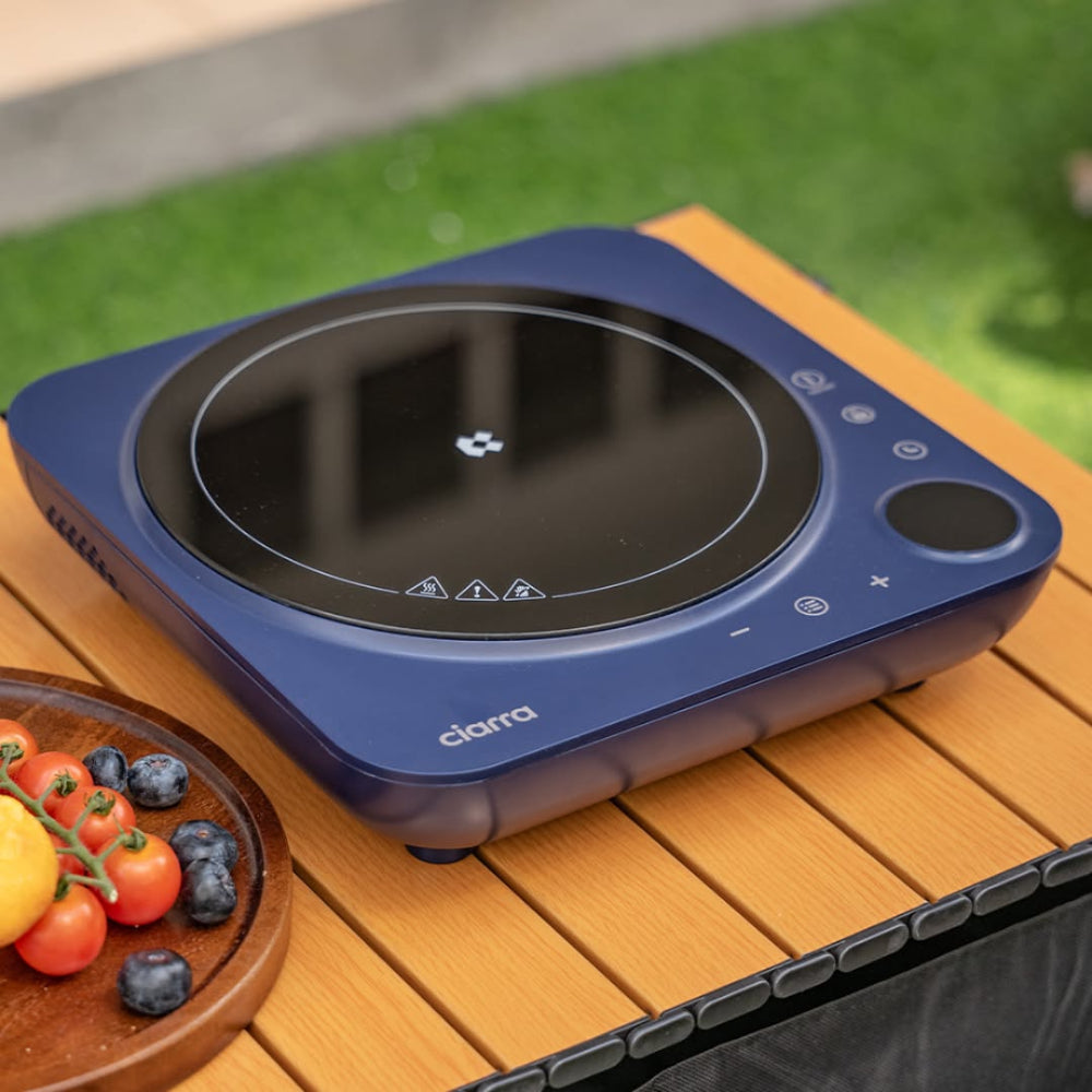 Gadgets Donut Portable Induction Cooktop, Single Electric Induction Burner with 4-Hour Timer - Midnight Dream