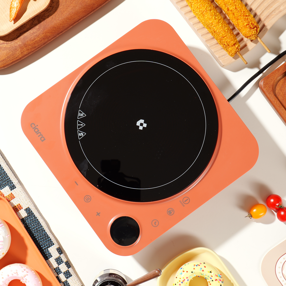 Gadgets Portable kitchen Air Cleaner, Portable Range Hood with Triple Filtration and 2-Speed Exhaust Fan - Orangina