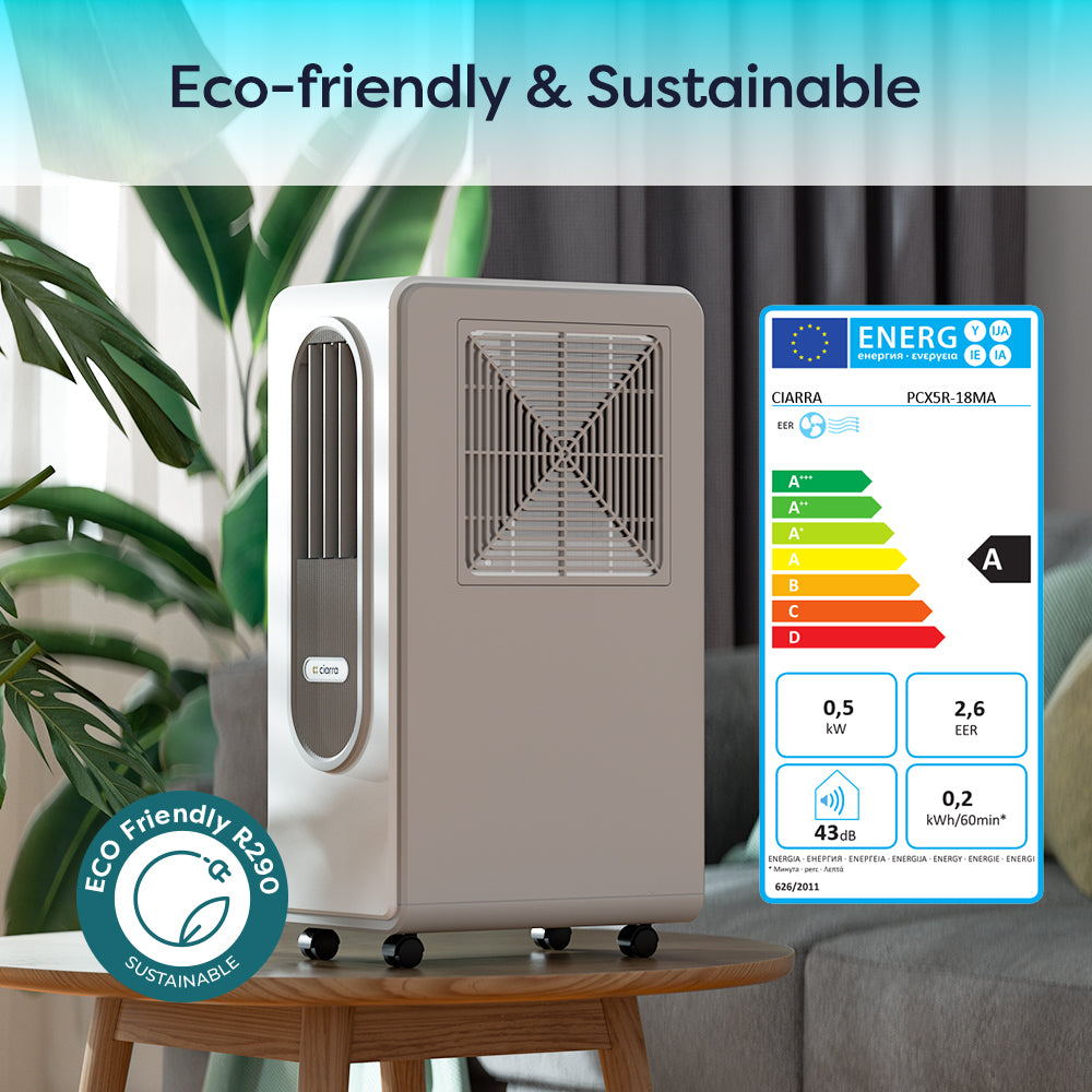 Gadgets 3-in-1 Portable Air Conditioner with Large 3L Water Tank — No Installation, Easy to Move, Ultra-Energy Efficient Cooling