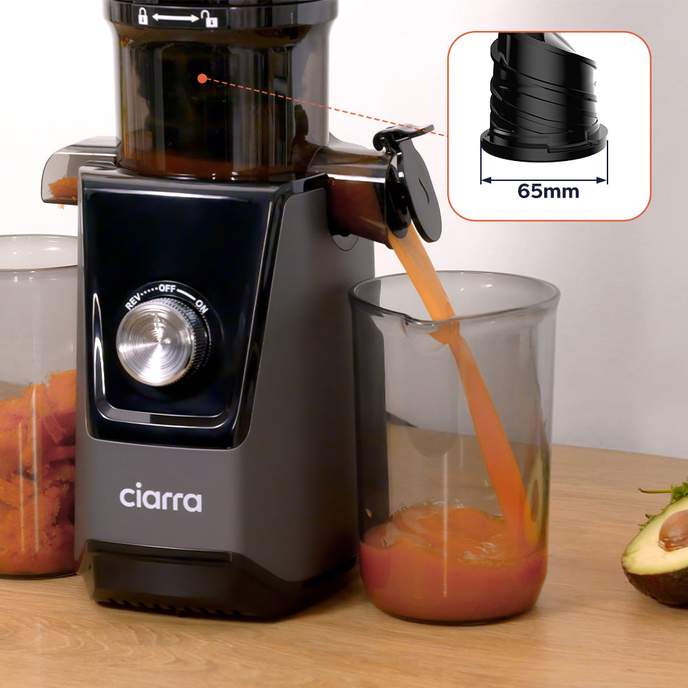 Gadgets High Yield Slow Juicer, 200W Cold Press Juicer Machine with 4.3" Large Feed Chute for Whole Fruits & Vegetables