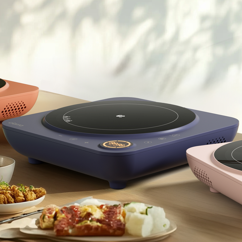 Gadgets Donut Portable Induction Cooktop, Single Electric Induction Burner with 4-Hour Timer - Midnight Dream