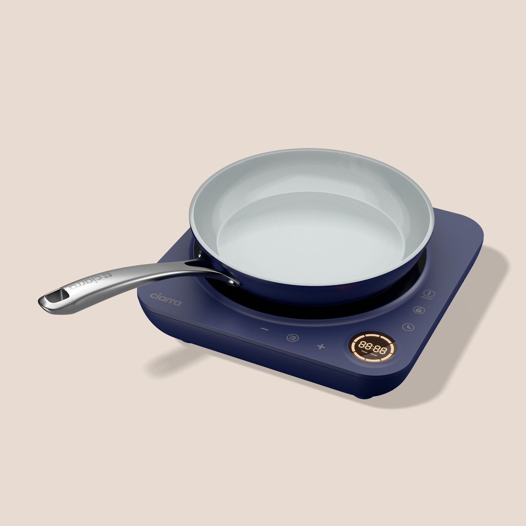 Gadgets Donut Portable Induction Cooktop, Single Electric Induction Burner with 4-Hour Timer - Midnight Dream