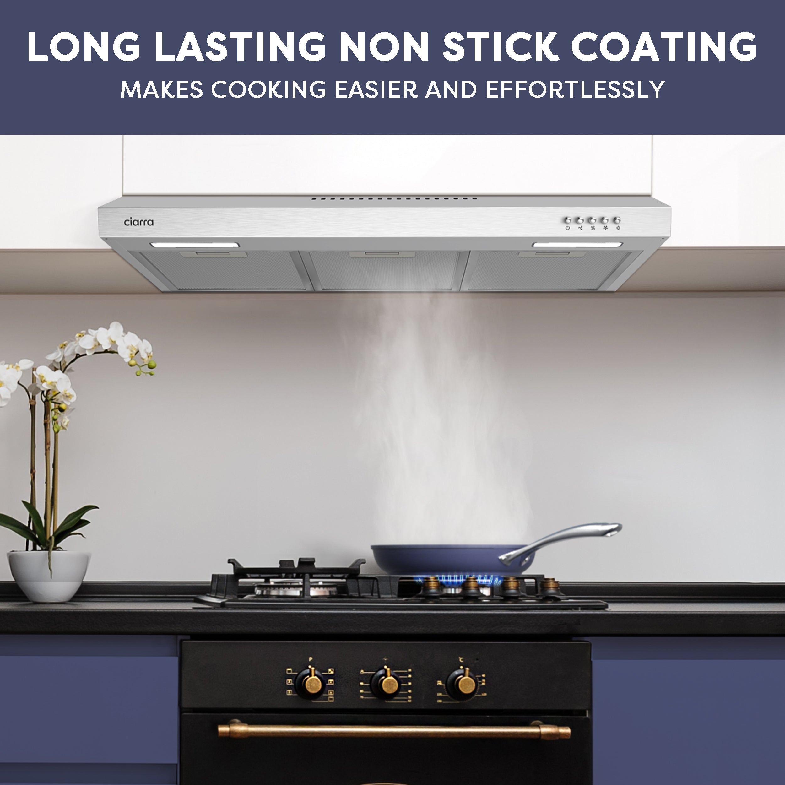 Gadgets ComfortCook Kit: 30cm 2-Zone Electric Ceramic Hob & Frying Pan / Cookware Duo, 3000W Electric Countertop Burner, 9 Power Levels, Nonstick Non-Toxic Cookware, Safe & Easy to Clean