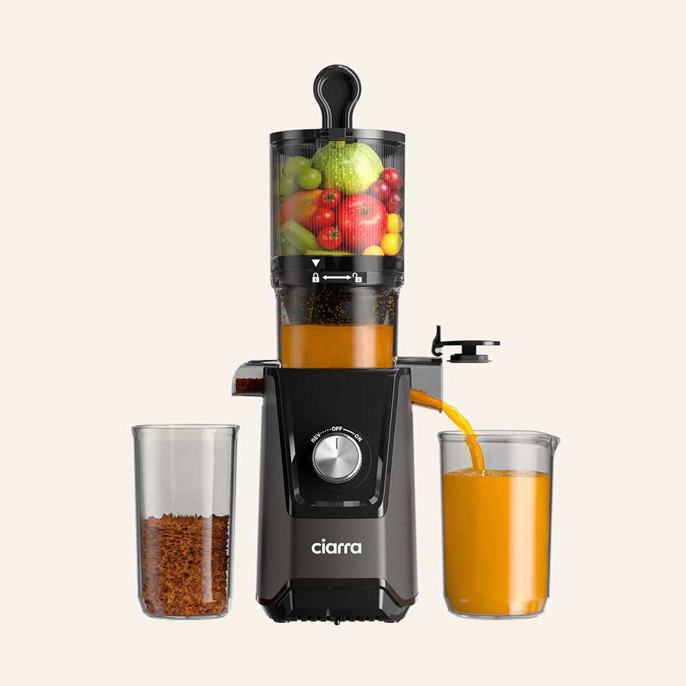Gadgets High Yield Slow Juicer, 200W Cold Press Juicer Machine with 4.3" Large Feed Chute for Whole Fruits & Vegetables