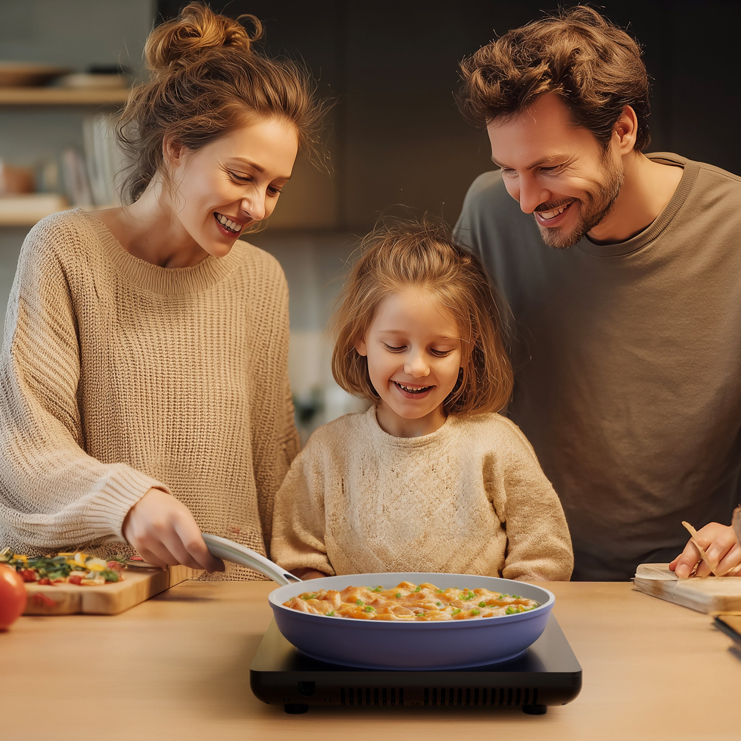 CDV 2000W Compact Portable Induction Hob with Boost Function, Single Plate Induction Cooker, 9 Power Levels, Timer