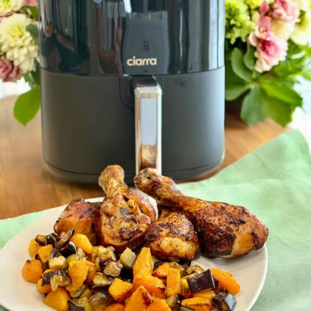 Gadgets 8-in-1 Air Fryer, 5.3 Qt Air Fryer with Nonstick and Dishwasher Safe Basket Low Fat Cooking, for Healthy & Crispy Fried Food