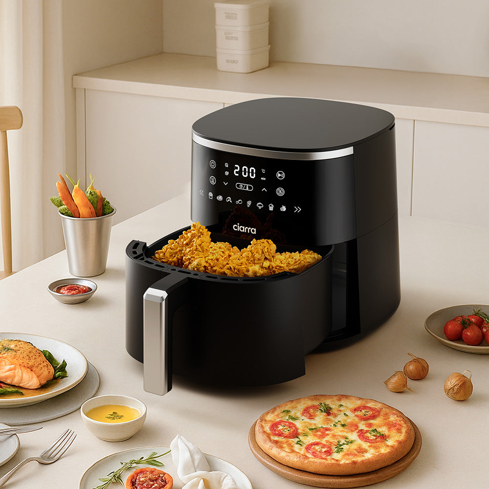 Gadgets 8-in-1 Air Fryer, 5.3 Qt Air Fryer with Nonstick and Dishwasher Safe Basket Low Fat Cooking, for Healthy & Crispy Fried Food