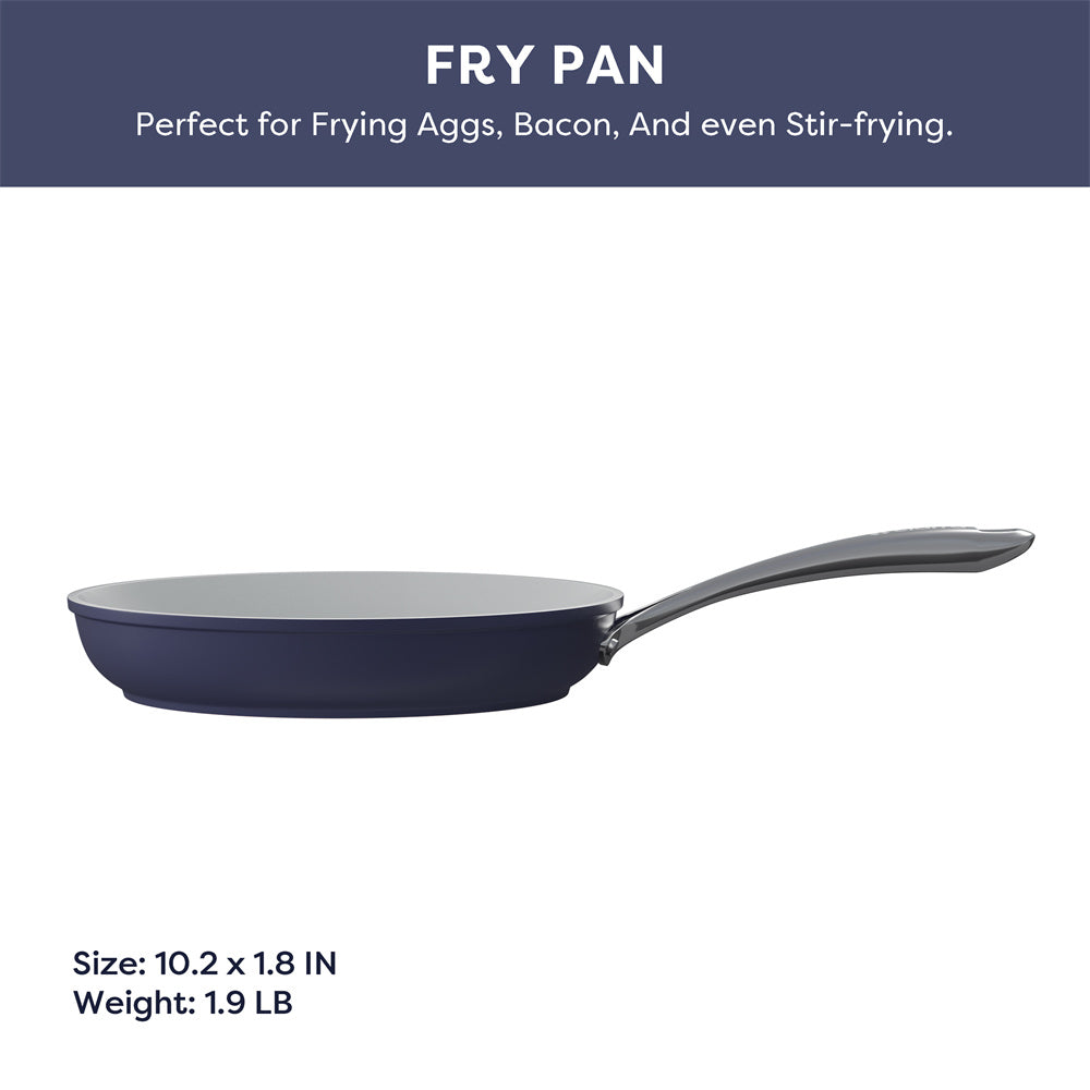 Gadgets Ceramic Nonstick Non-Toxic Frying Pan, Kitchen Induction cookware - Midnight Dream