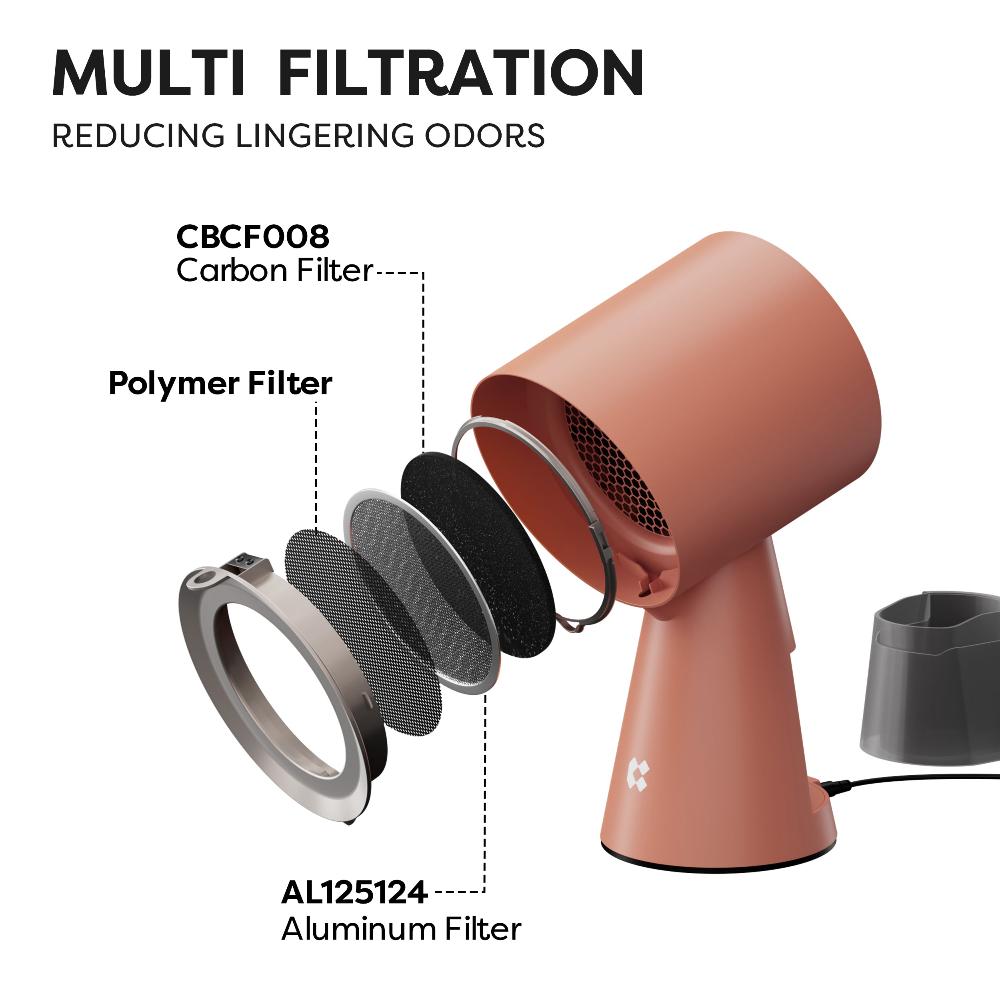 Gadgets Kitchen Cook & Go Trio: Donut-Induktionskochfeld & Dunstabzugshaube zum Mitnehmen & Bratpfanne - Orangina