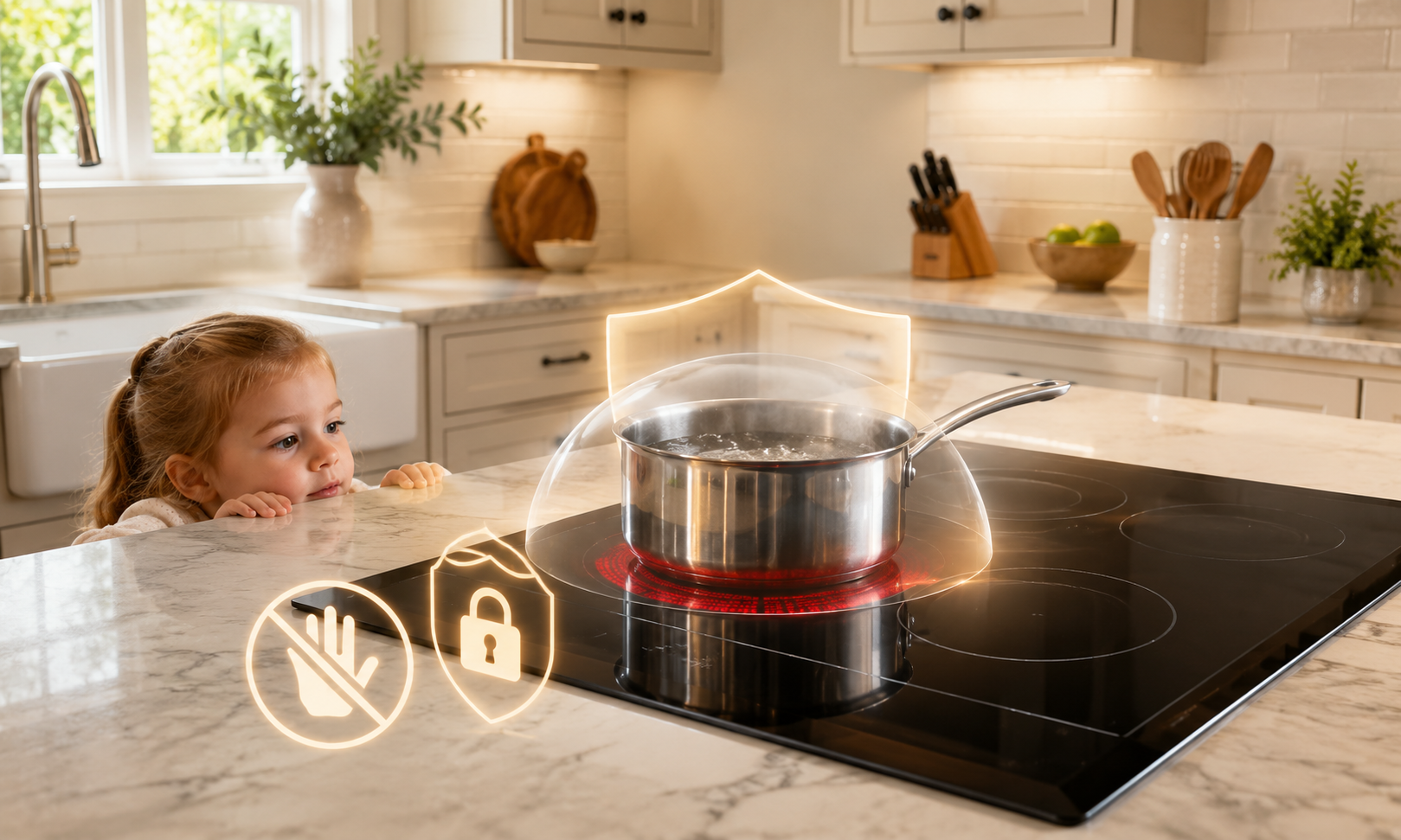 Ceramic hob safe
