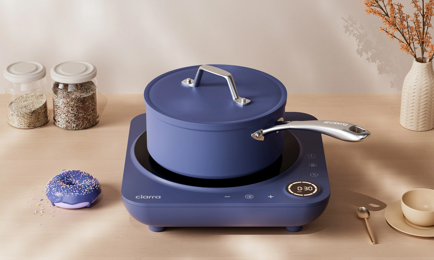 low wattage induction cooktop