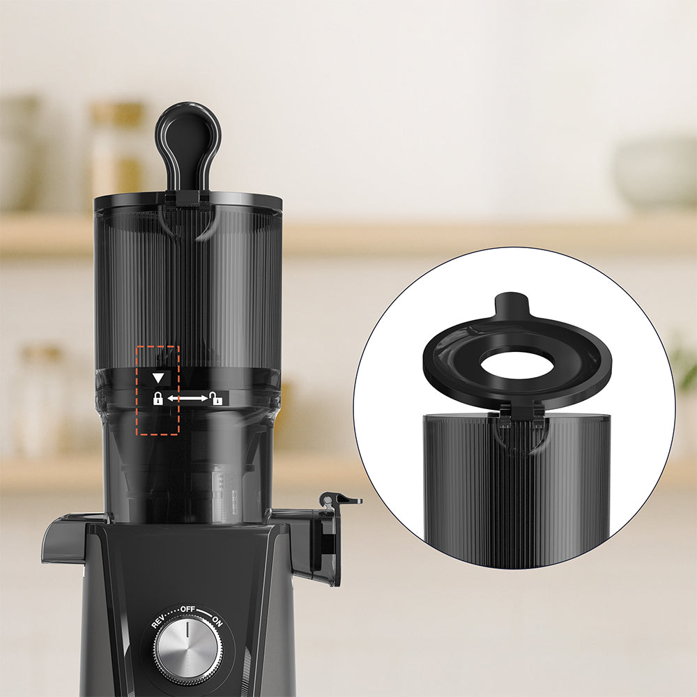 Gadgets High Yield Slow Juicer, 200W Cold Press Juicer Machine with 4.3" Large Feed Chute for Whole Fruits & Vegetables